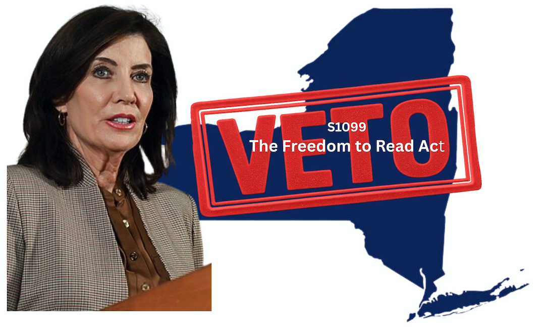 New York Governor Kathy Hochul Vetoes State's Freedom to Read Bill