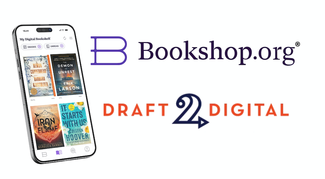 Bookshop.org, Draft2Digital to Make Self-Published Ebooks Available Through Indie Bookstores