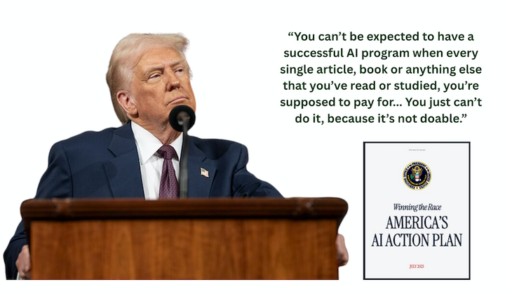 Trump Administration's 'AI Action Plan' Snubs Creators