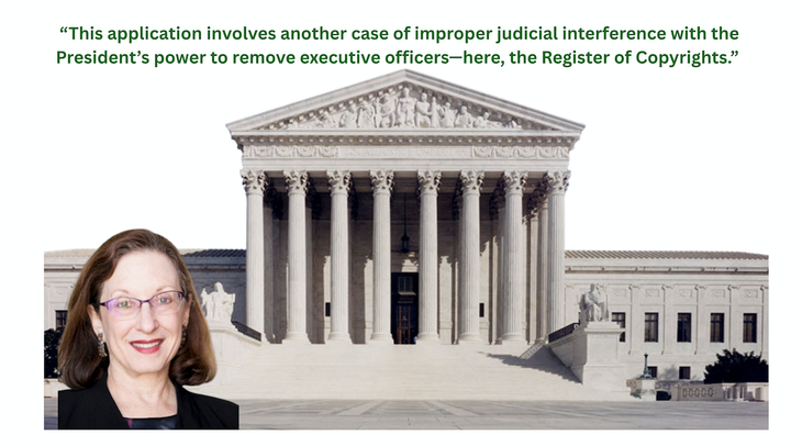 Trump Asks Supreme Court to Help Him Fire the Register of Copyrights