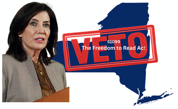 New York Governor Kathy Hochul Vetoes State's Freedom to Read Bill